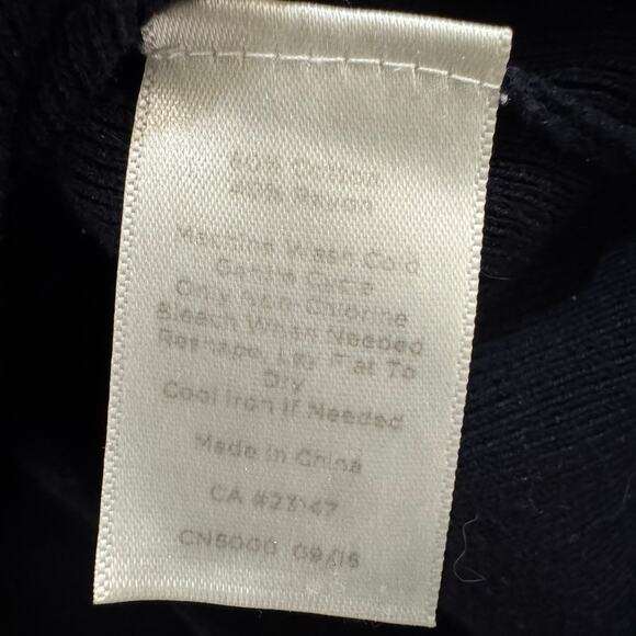 Talbots Women's M Navy Boat Neck 3/4 Sleeve Sweater - Picture 4 of 4